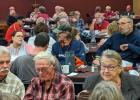 Many people turned out for the annual Thanksgiving Dinner put on by Bethel Fellowship Church last Thursday. The food was prepared and served by members of the Bethel Fellowship Church. The feast featured turkey, ham, mashed potatoes and gravy, corn, squash, cranberries, stuffing, rolls, dessert and beverages.