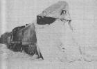 During a heavy three-day blizzard in January of 1969, railroad snow-clearing equipment were sent out to try and clear the tracks for trains to travel. High winds followed the eight-inch snowfall, leaving 10-foot drifts in some places.  
