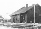 The Chicago & Northwestern train depot in Ghent in the 1950s. 