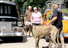 Mike Grengs walked his dog “Tiger” and talked to other visitors.