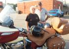 Lois and Walter Timm of Wood Lake, who have been riding together since 1973, attended their first Memorial Run event on Saturday. 