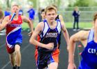 Tristan Bierschenk ran the relay for C-M.