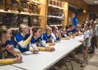 Members of the Minneota volleyball team held a “Meet and Greet” and signed autgraphs for fans following their match last Tuesday against Dawson-Boyd. The Vikings swept Dawson-Boyd and have now won 10 straight matches. 