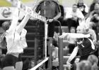 Minneota’s Jaylyn uncorks one of her eight kills against Yellow Medicine East. 