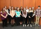 Minneota members of the Honor Band were: (Left to right) McKenna Moorse, Autumn Dovre, Joe Voit, Cecilia Rabaey, Laney Myhre, Alyssa Engels, Emma Lipinski, Liz Voit, Jacob Haen, Katie Walerius, Audra Buysse and Josh Myhre. 